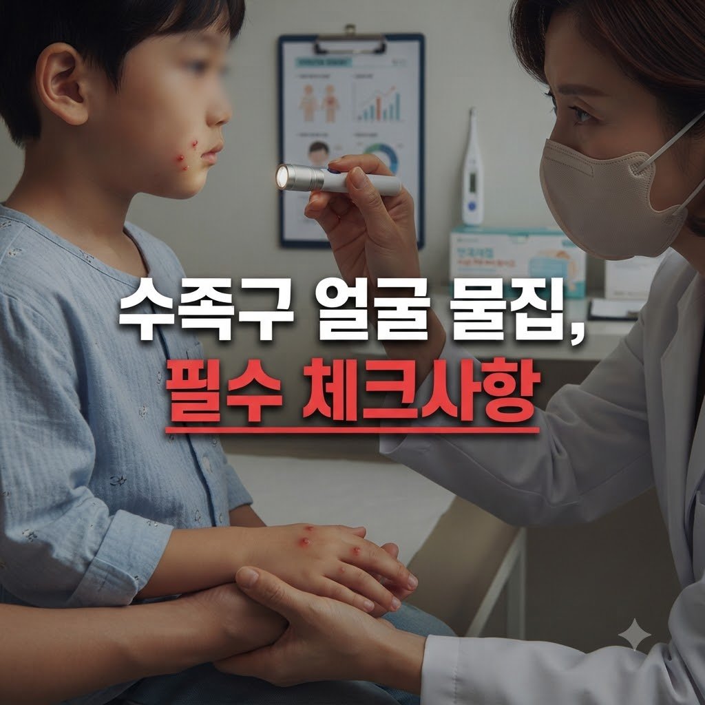 수족구 얼굴 수포 증상 발생 시 꼭 확인할 점