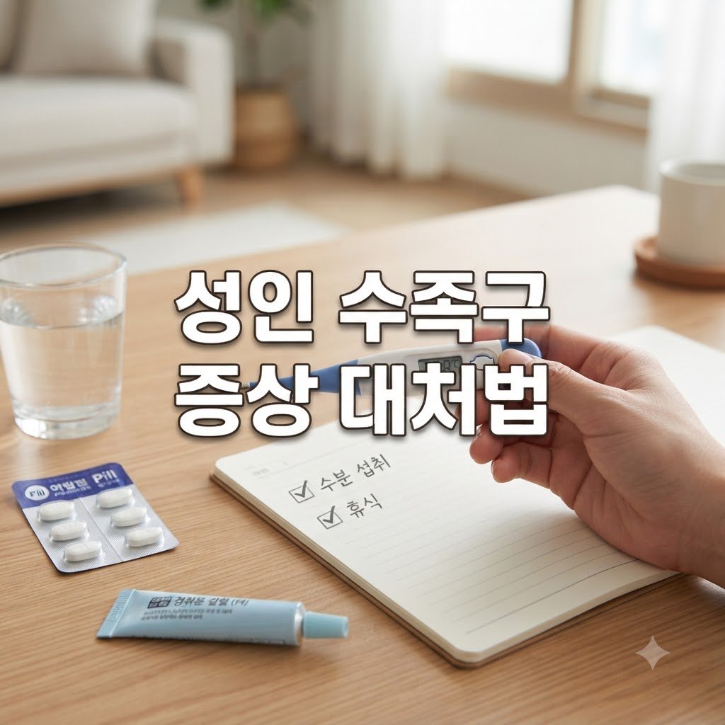 성인 수족구 치료 기간과 회복 방법