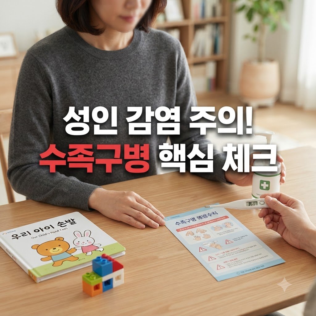 아기 수족구 어른 전염 시기와 전파 경로 핵심만 확인